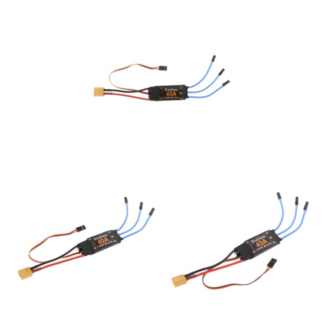 Controlador de Velocidad Macarena 3x ESC Sin Escobillas 40A Motor XT60 Plug RC Juguetes