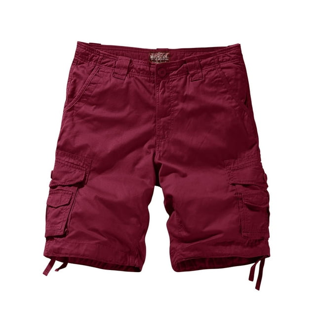 Bermudas Cargo Match Twill Comfort para Hombre Color Ciruela Talle L/32