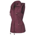 thumbnail image 3 of MixMatchy Women's Drawstring Lightweight Loose Fit Sleeveless Vest Utility Jacket, 3 of 7