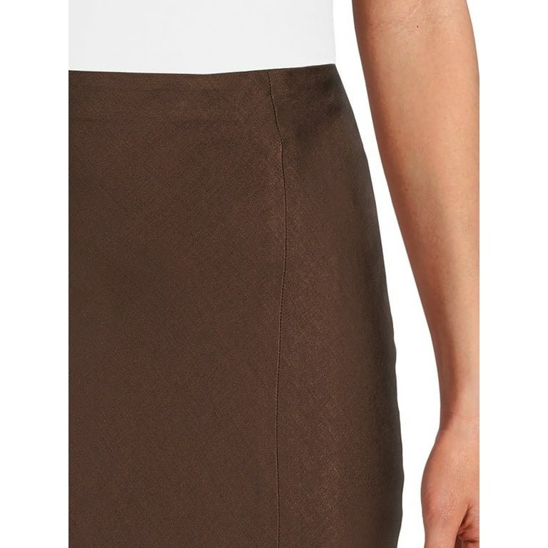 Brown pencil skirt xs online