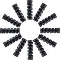 thumbnail image 1 of 24 Pieces Charger Cable Saver, Silicone Flexible Cable Wire Protector, Mouse Cable Protector, Suit for All Cellphone Data Lines (Black), 1 of 6