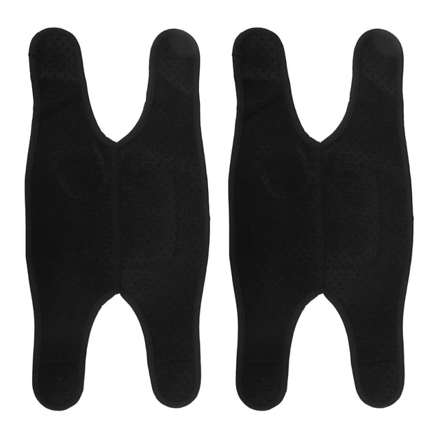 Whataatahia 1 par de rodilleras protectoras de esponja gruesas negras con gancho y bucle, rodilleras anticolisión, funda de soporte para bailar y correr S