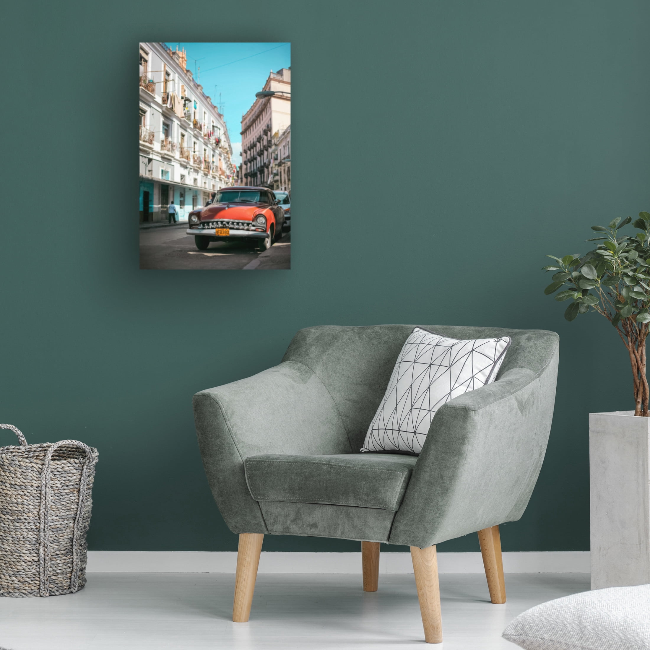 Canvas Wall Art - Alexander Yakovlev 'Old Havana 7' Wall Art for Living Room, Bedroom, or Office Décor by Trademark Fine Art - 16 x 24 Inches