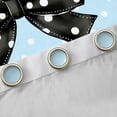 thumbnail image 4 of Homewish Teens Adults Female Men Cute Ribbon Bowtie Curtains Pack of 2 (42x84 Each),Cartoon Polka Dots Curtains Blackout,Dreamy Princess Bedroom Curtains,Luxury Bedroom Decor, 4 of 6