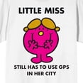 thumbnail image 6 of Mr. Man And Little Miss Meme Little Miss Still Has To Use GPS Crew Neck Short Sleeve Women's White T-shirt-XXL, 6 of 7