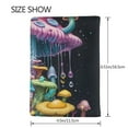 thumbnail image 3 of Rateoe Colorful Mushroom Pattern Passport Holder Wallet Leather Mulit-purpose Travel Wallet Credit Cards Case ,Passport Cover for Women Men-6.5 in, 3 of 5