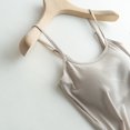 thumbnail image 5 of MESSUEN Camisole Tops for Women Tank Top with Built in Bra Square Neckline Camisole with Bra Pads Bra One Vest Camisole Womens Summer Tops Dressy Casual Womens Shirts Casual Beige L, 5 of 8