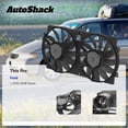 thumbnail image 3 of AutoShack Radiator Cooling Fan Assembly | Replacement for 2012-2018 Ford Focus | 1-PC, 3 of 5