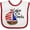White and Red, variant on Inktastic Lake of the Ozarks Sailboat Boys or Girls Baby Bib