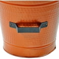 thumbnail image 2 of Minuteman Steel 18" Coal Hod/Pellet Bucket Antique Copper, Hod with Dual Handles and Insulated Base - Antique Copper Finish, 17"x18" - Ideal for Pellet Stove Feeding and Ash Removal, 2 of 4