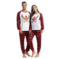 thumbnail image 1 of Pijamas navideños Conjuntos de ropa de dormir familiar Pijamas a cuadros navideños Pijamas para parejas Disfraces navideños para hombres y mujeres Rojo Verde XS -XXXL, 1 of 4