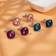 thumbnail image 4 of MIANGASTORE 3 Pairs Wedding Tuxedo Shirt Cufflinks Rhinestone Men Cufflinks Father's Day Gift, 4 of 8