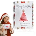 thumbnail image 2 of Christmas Gift Card Booklet 3 Pack, Spiral Bound Holders with 10 Pages, Red Tree Design for Holiday Giving, 2 of 9