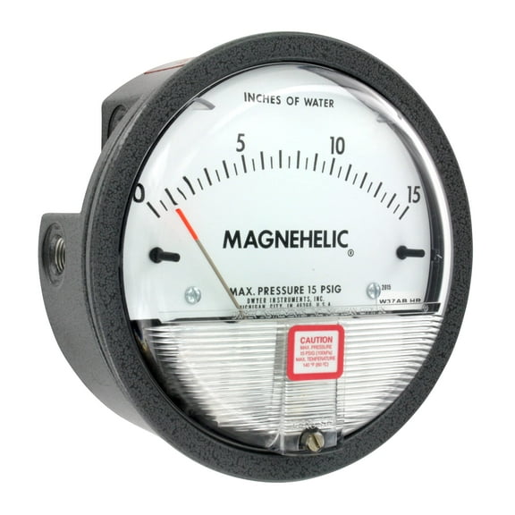 Dwyer® Magnehelic® Differential Pressure Gage, 2015,: 0-15" w.c. CA2