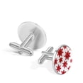 thumbnail image 3 of Snowflakes Men's Stainless Steel Cufflink Set for Dress Shirts - Formal Attire Essential, 3 of 6