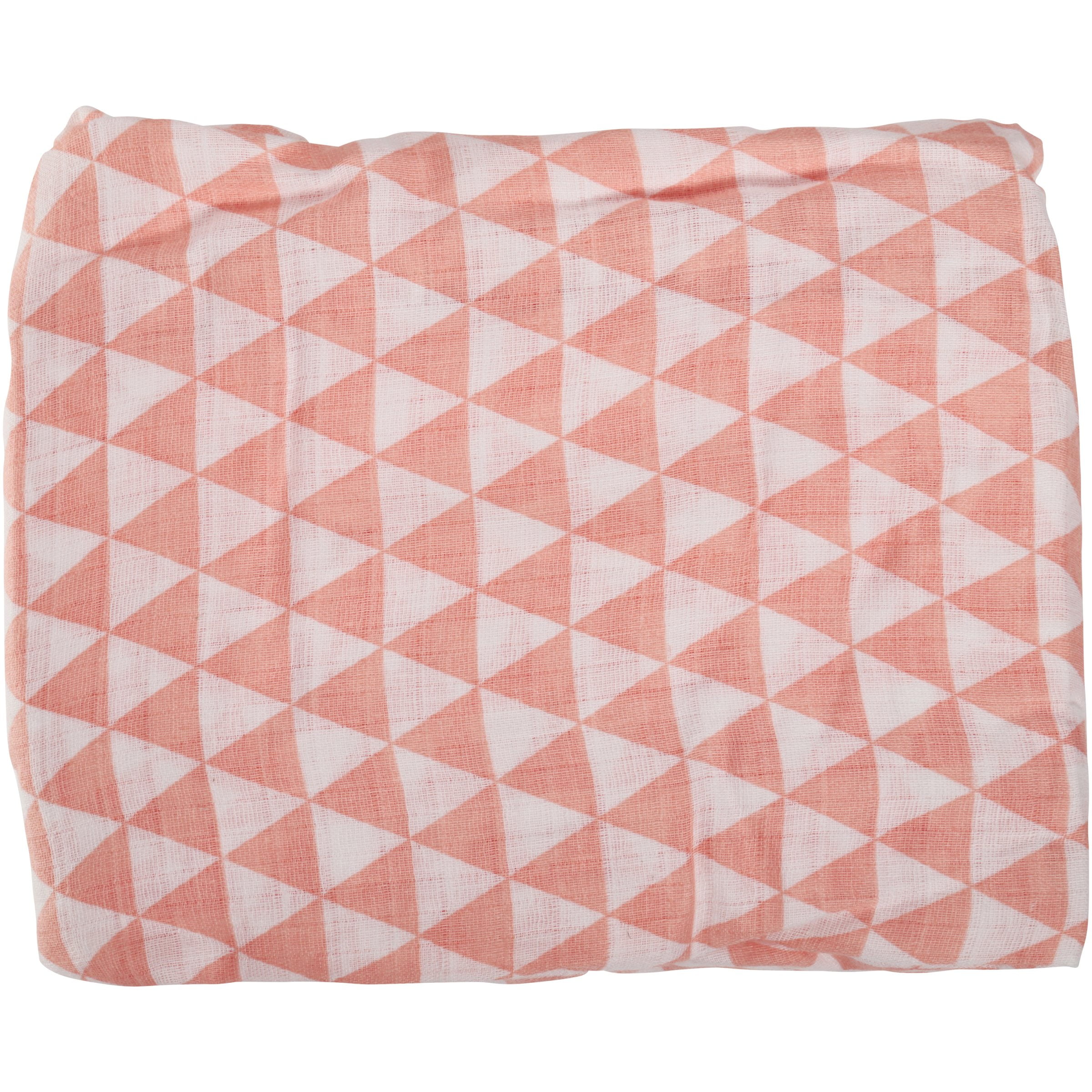 Bacati Aztec//Tribal Triangles 3 Piece Cotton Breathable Muslin Toddler Bedding Sheet Set Large Aqua//Navy