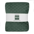thumbnail image 3 of Embossed Scalloped Throw Dark Green, 3 of 3