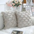 thumbnail image 1 of Fundas de Almohada Decorativas YONGSHENG Beige 18.0 x 18.0 in Paquete de 2 100% Algodón, 1 of 5