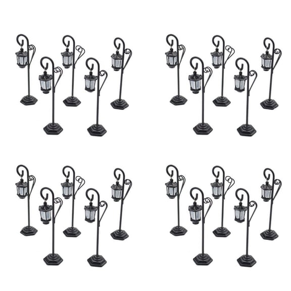 20 PCS Streetlight Shape Wedding Reception Place Card Holder with A Card