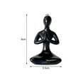 thumbnail image 6 of Visland Beautiful Yoga Angel Shape Statue Decor Elegant Realistic Resin Statue Model for Home, 6 of 8