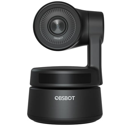OBSBOT Tiny Full HD AI-Powered PTZ Webcam with Built-In Dual Microphones