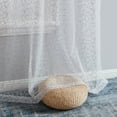 thumbnail image 4 of THD Francine Embroidered Soft Decorative Sheer Voile Light Filtering Grommet Curtain Panels - Pair, 4 of 28