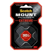 Scotch-Mount Extreme Double-Sided Mounting Tape, 1 in x 60 in, 1 Roll