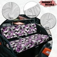 thumbnail image 6 of Binienty Purple Camo UTV Seat Covers for Kawasaki Mule 2009-2024 4000 4010/2001-2018 3000 3010, Polyester Dustproof Non-Slip UTV Replacement Seat Cover for Mule 3020 Seats Accessories Parts, 6 of 8