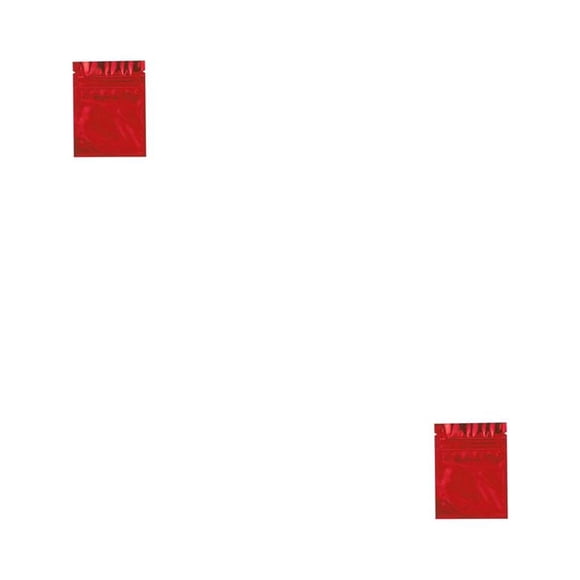 Yuarrent 100 Uds bolsa de Papel de aluminio envases cosméticos Rojo 7,5 x 10 cm 2Conjunto