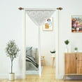 thumbnail image 6 of NOGIS Macrame Lace Door String Curtain for Doorways,Room Divider Doorway Hippie Window Panel Room Divider Wall Closet Curtains for Bedroom Closet Door Drapes Decorations (39.3×79in,White), 6 of 7