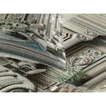 thumbnail image 3 of Ambesonne Classic Quilted Coverlet 3 Pcs, Ritzy Room Posh Scene Print, King Size, Coconut and Sea Blue, 3 of 4