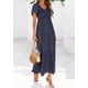 thumbnail image 4 of Vestido PRETTYGARDEN Boho Maxi Floral Cuello en V Manga Corta XL, 4 of 8