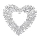 thumbnail image 2 of Corona de San Valentín con forma de corazón para colgar en la pared. L Blanco, 2 of 9