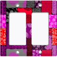 thumbnail image 6 of Metal Light Switch Plate Cover Safari African Tribal Art Pattern Pink Red SFR011, 6 of 13