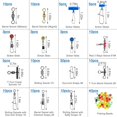 thumbnail image 2 of Fishing Swivels Accessories Tackle Kit, 174pcs Barrel Rolling Swivels Snaps, Sinker Slides, Crossline Three Way Swivel, Fishing Line Beads, Duo Lock Snaps for Bass Trout Saltwater Freshwater, 2 of 6