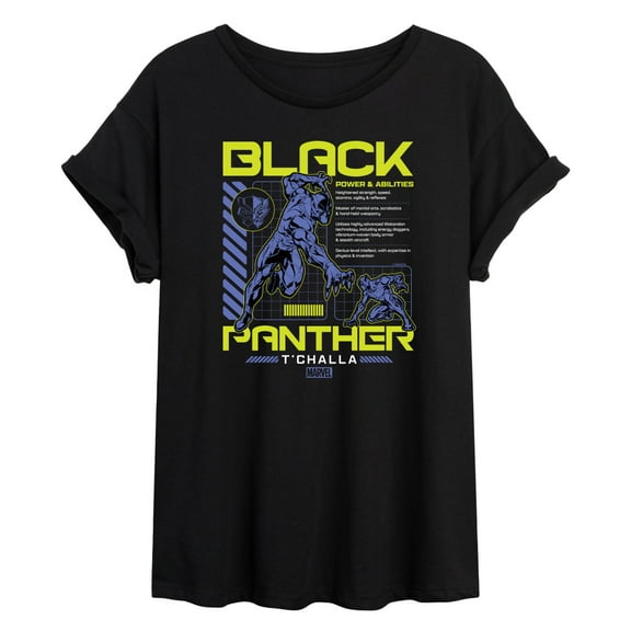 Marvel Black Panther - Digital - Women's Oversized Graphic T-Shirt