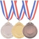 thumbnail image 1 of Medallas de premio de oro, plata y bronce, 12 piezas, 3 colores, medallas deportivas, medallas de ganador, oro, plata y bronce con cinta para el cuello, 1 of 7