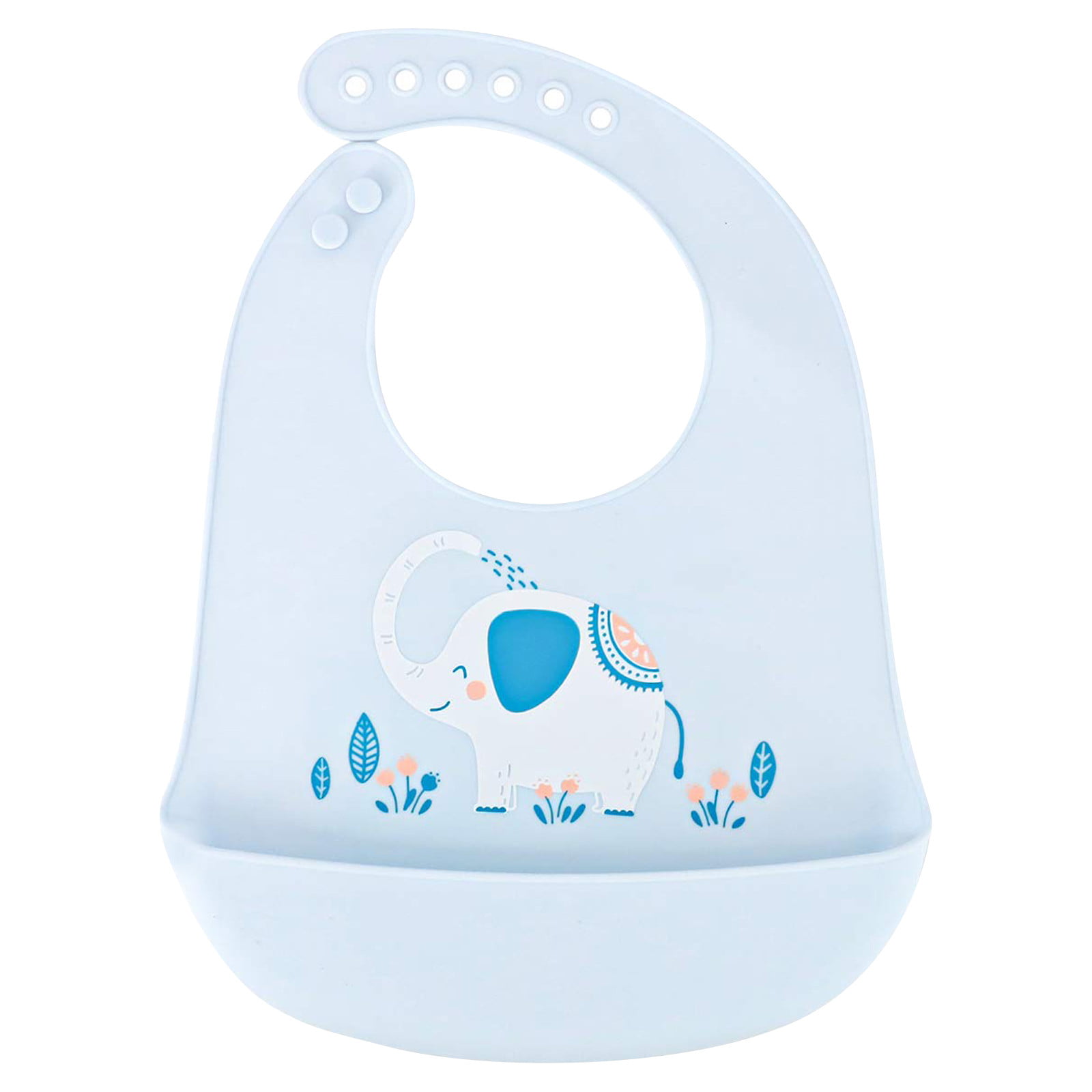 Feeding Bib Baby Cloths Kids Infants Silicone Waterproof Towel Toddlers H