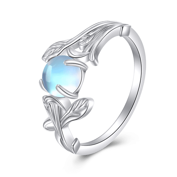 Triple Moon Ring Sterling Silver Moon Ring Moonstone Jewelry Gifts for Women