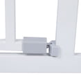 thumbnail image 5 of Double Door Auto Close Baby Gate 29.53"-45.3", Pressure Mounted White Metal Safety Gate with Extension Kits, Walk Through Child & Pet Gate for Stairs & Doorways, 5 of 16