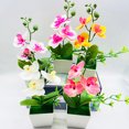 thumbnail image 4 of Artificial Orchid Flowers with Vase, Fake Orchid Arrangement Potted Silk Phalaenopsis Flower Arrangement for Home Table Party Decor, 4 of 8
