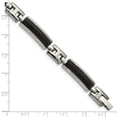 thumbnail image 5 of White Stainless Steel bracelet Fancy Black 8.25 in 9 mm, 5 of 5