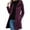 Wine, variant on SHENGXINY Women's Button Up Pea Coat Hooded Button Down Mid Length Trench Coat Winter Fall Warm Woolen Blend Top Clothes Dark Blue M