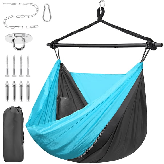 Hanging Hammock Chair | Tree Pod Sensory Swing | Outdoor Camping Chair |Foldable Lightweight Swing with 300LB Capacity |Portable Rocking Chair for Camping, Travel, Hiking, Tent & Porch