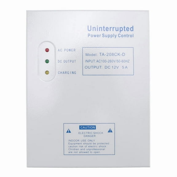 208CK-D AC 110-240V DC 12V/5A Door Access Control System Switching Supply Power UPS Power Supply