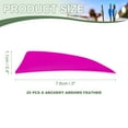 thumbnail image 2 of Uxcell Arrow Vanes Turkey Archery Arrows Feather Fletching Right Wing Fit for Hunting Target Shooting Pink 3 Inch, 25Pcs, 2 of 5