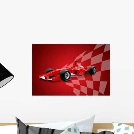 - Red Formula One Car Wall Mural by Wallmonkeys Peel and Stick Graphic (18 in W x 12 in H) WM314963