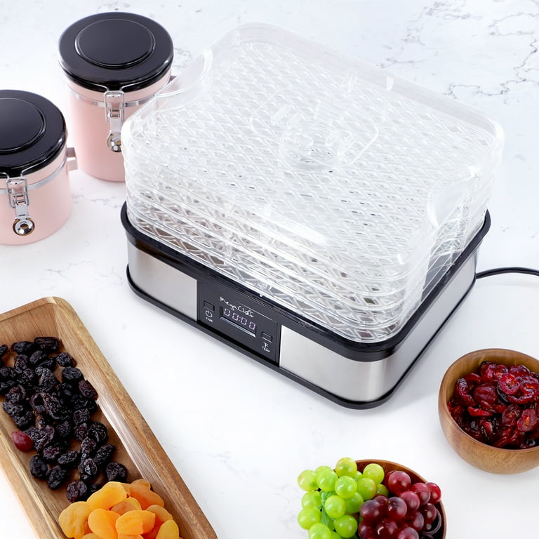 MasterChef Digital Food Dehydrator With 5 Trays - Programmable, 8L Capacity, Make Jerky, Fruit, Veggie Snacks