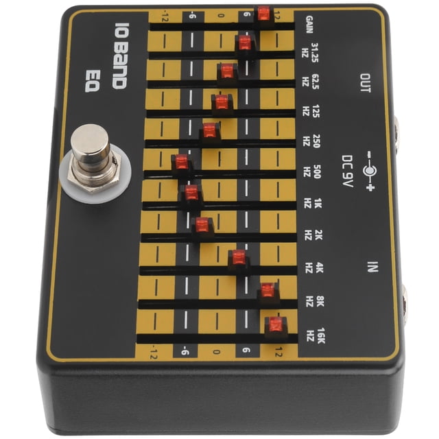 Pedal de guitarra ANGGREK diseño de derivación Ecualizador de sonido para guitarra eléctrica