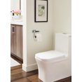 thumbnail image 3 of Amerock Esquire Polished Nickel/Black Bronze Single Post Toilet Paper Holder, 3 of 8